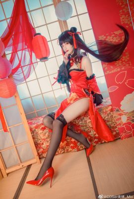 《約會大作戰》時崎狂三性感旗袍Cosplay[CN：COSer美緒_Mio] (10P)