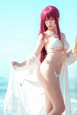 《碧藍航線》絮庫夫性感巨乳Cosplay泳裝[CN：迷失人形QUQ] (12P)