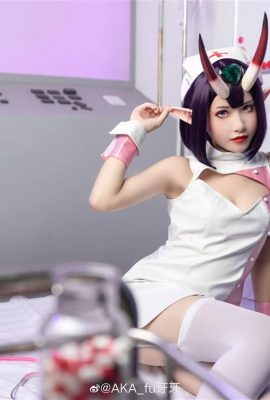 FGO吞酒童子護士裝Cosplay[CN：AKA_fu牙牙] (12P)