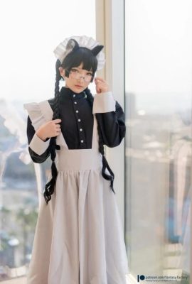 [臺灣COSER：小丁Ding]小蝶小町台灣 Cosplayer 貓女僕情色圖片 (33P)