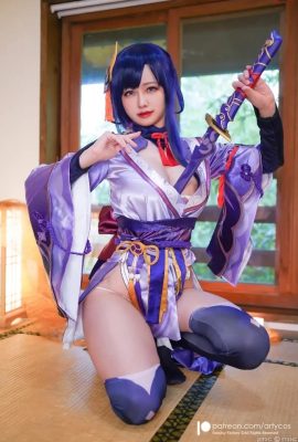 Arty Huang (Arty亞緹) cosplay 雷電將軍 – 原神2 (83P)