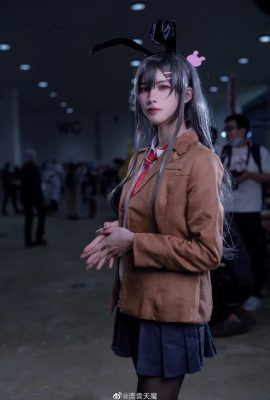 青春豬頭少年不會夢到兔女郎學姊 CN：水黎 櫻島麻衣 (攝影：@流雲天魔) (9P)