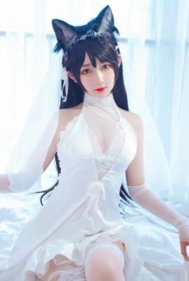 碧藍航線愛宕白婚紗cos 純白花嫁美麗無暇 (18P)