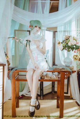 初音未來旗袍韶華ver,淡雅的迷人氣質 coser衣衣 (15P)