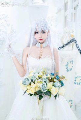 碧藍航線貝爾法斯特花嫁cos 克拉達的誓約 Momoko葵葵 (9P)