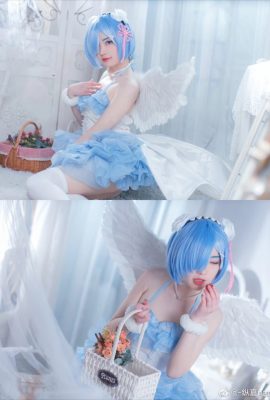 Re：從零開始的異世界生活 天使雷姆：@-縱夏natsu-、惡魔拉姆：@_小花然然子 (9P)