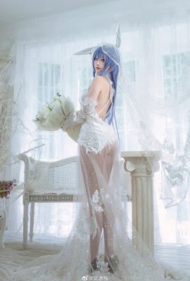 碧藍航線新澤西(花園)-白雪之儀 婚紗花嫁cos cn宮本桜 (12P)