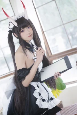 阿包也是兔娘 Cosplay 月艦長 能代女僕